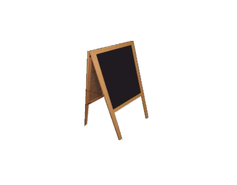 Ahşap Ayaklı Üçgen Tip Laminant Yazı Tahtası