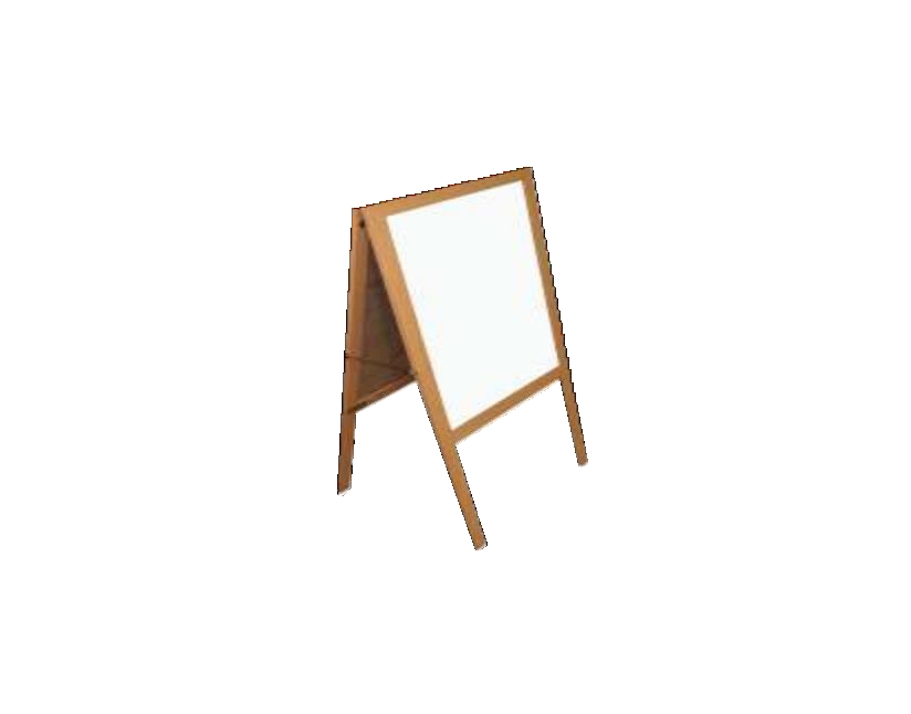 Ahşap Ayaklı Üçgen Tip Laminant Yazı Tahtası
