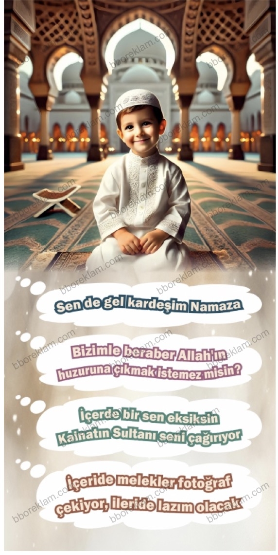 Namaza Davet İmam Hatip Okulları Kapı Giydirmesi