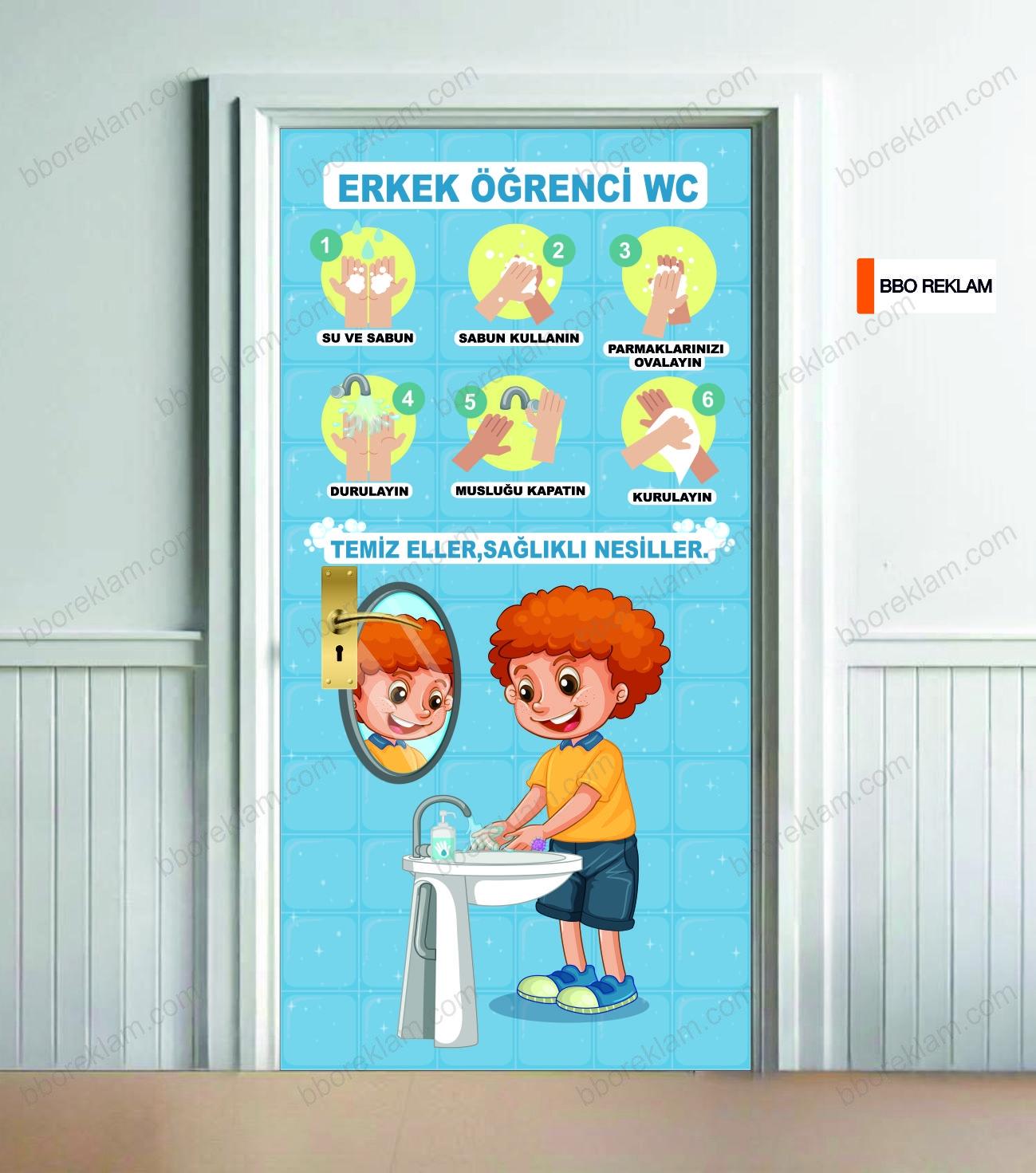 İlköğretim Erkek Öğrenci Lavabo Wc Kapı Giydirmesi