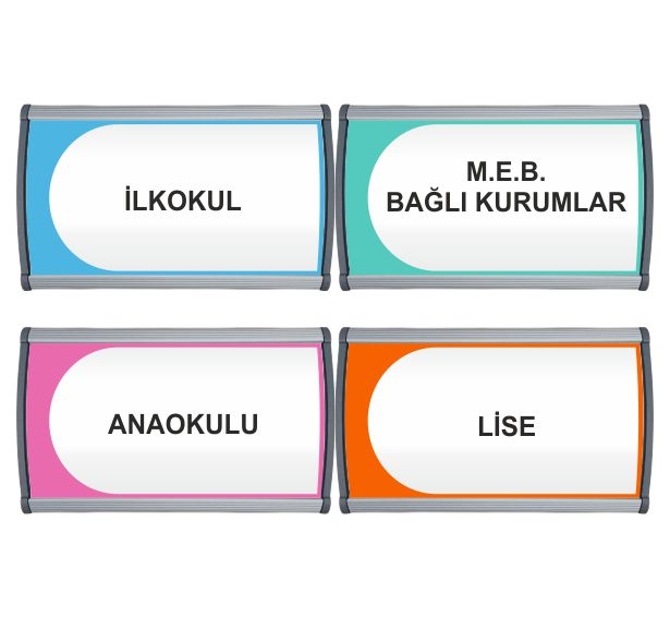 Alüminyum Kapı İsimliği 12×20