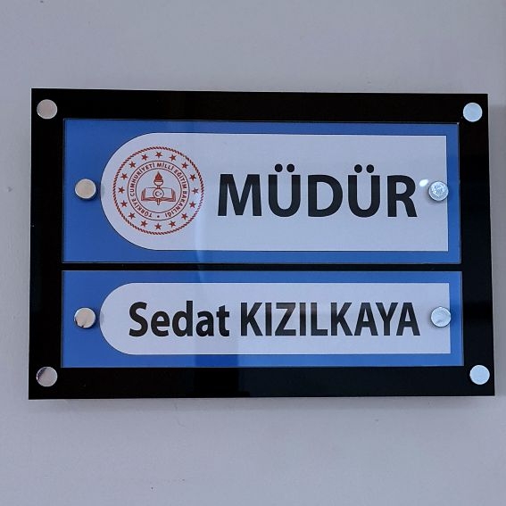 Pleksi Kapı İsimliği Çiftli