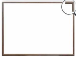 Ahşap Çerçeve Yazı Tahtası Laminant Ceviz Renk