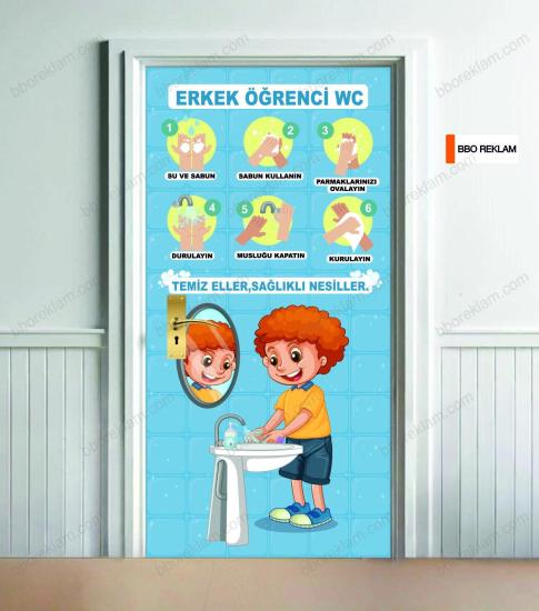 İlköğretim Erkek Öğrenci Lavabo Wc Kapı Giydirmesi