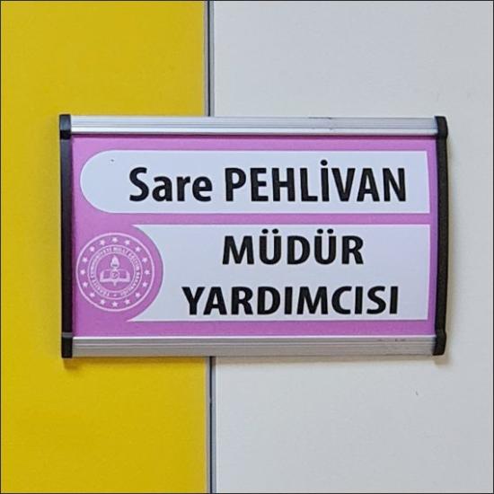 Alüminyum Kapı İsimliği 12×20