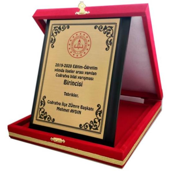Ahşap Kadife Plaket