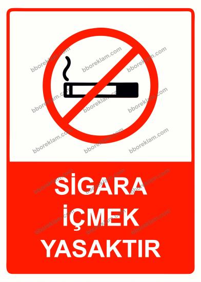 Sigara İçmek Yasaktır Uyarı Levhası