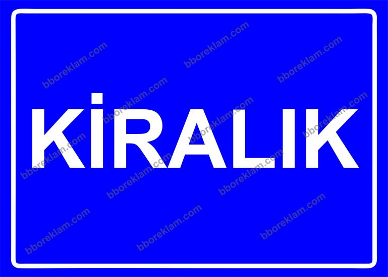 Kiralık Uyarı Levhası