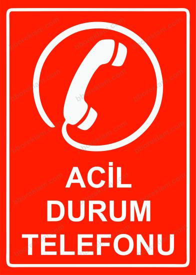 Acil Kapatma Vanası Uyarı Levhası