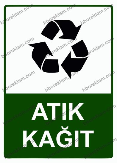 Atık Kağıt Uyarı Levhası