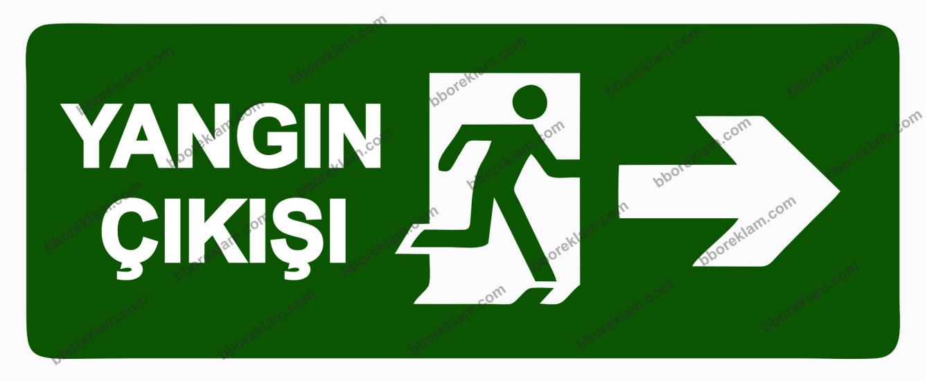 Yangın Çıkışı Uyarı Levhası