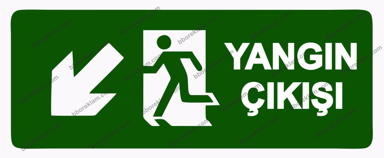 Yangın Çıkışı Uyarı Levhası