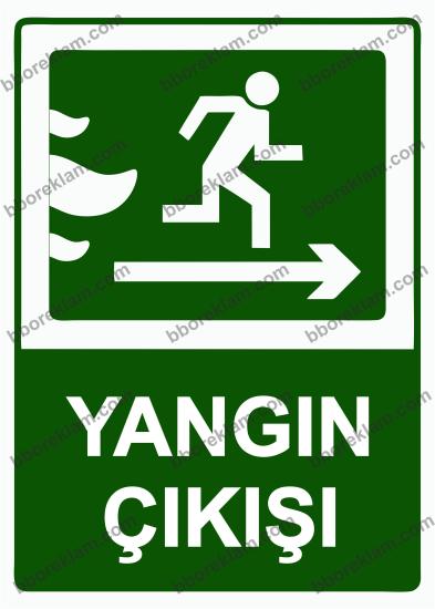 Yangın Çıkışı Uyarı Levhası