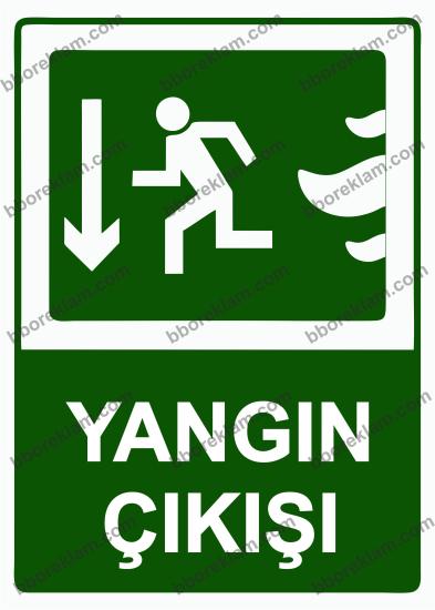 Yangın Çıkışı Uyarı Levhası