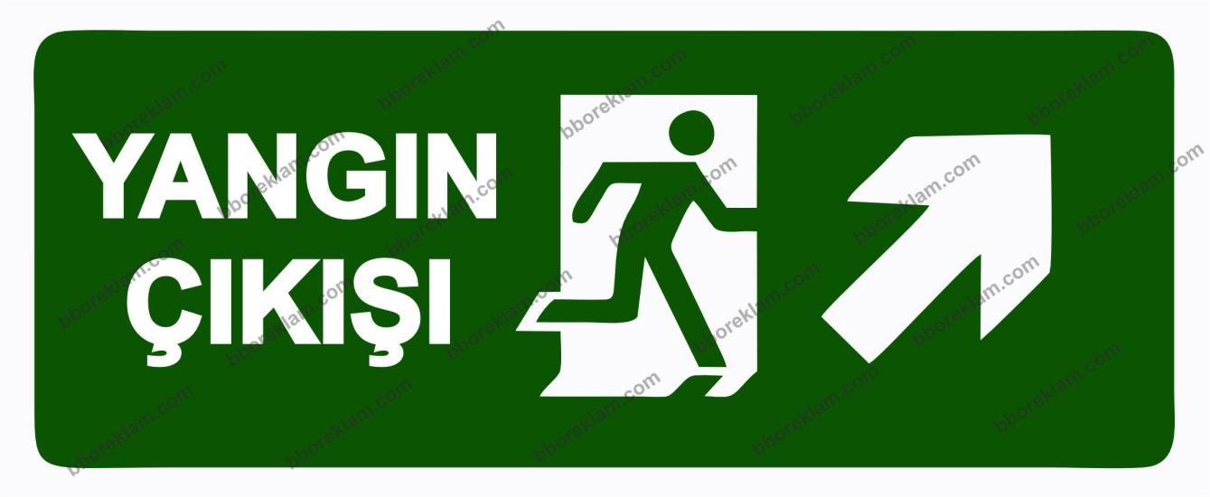 Yangın Çıkışı Uyarı Levhası