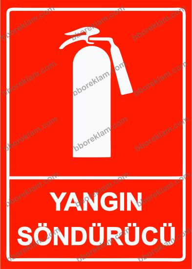 Yangın Söndürücü Uyarı Levhası