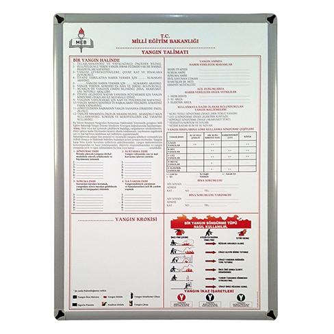 Yangın Talimatı Eğitim Panosu