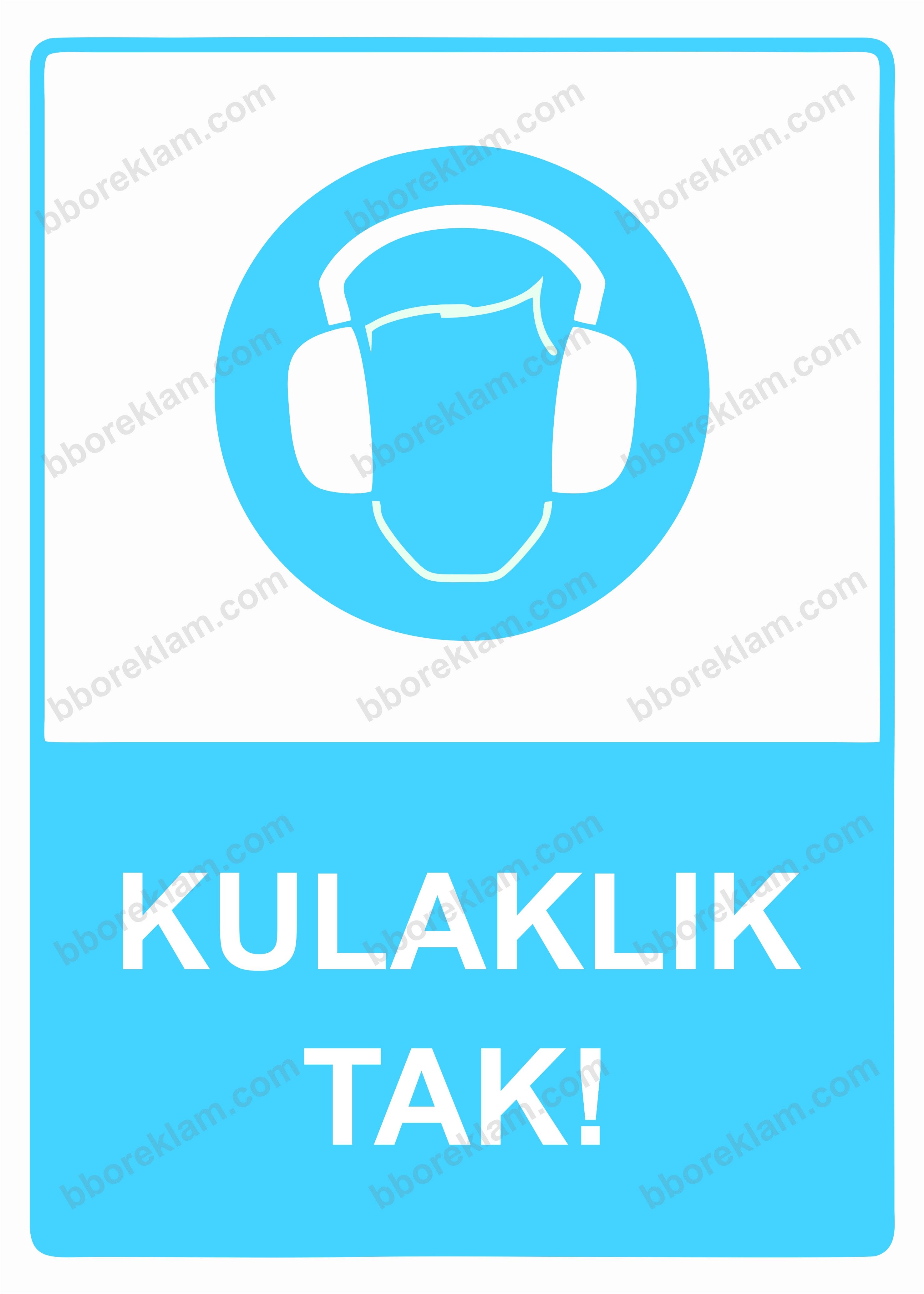Kulaklık Tak! Uyarı Levhası